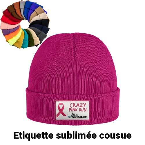 Bonnet tricoté personnalisé