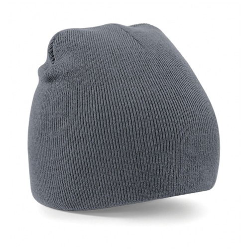 1453- Bonnet acrylique avec borderie 4 couleurs pour sports d'hiver gris foncé