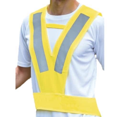 Gilet chasuble de sécurité running col V adulte - Indyanna Pub