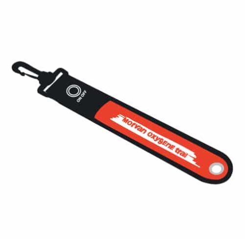 BA3-Brassard lumineuxi avec fermeture mousqueton pour coureurs ou cycliste orange