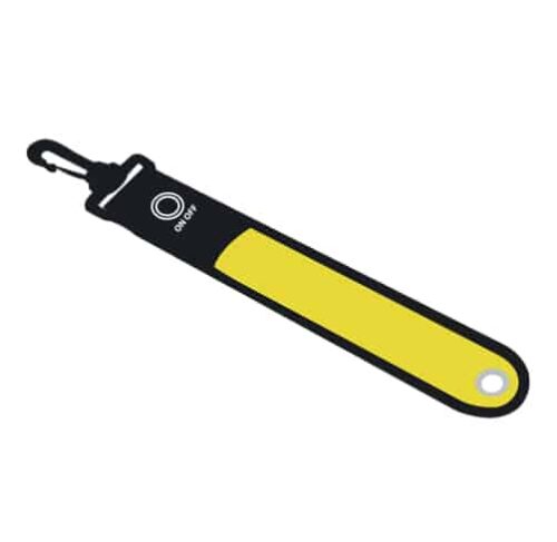 BA3-Brassard lumineux avec fermeture mousqueton pour coureurs ou cycliste jaune