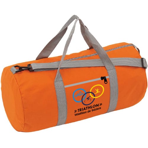 Sac de sport / Polochon / Bandoulière / Avec ou sans poche latérale / 100% polyester / 600 deniers / 55 x 28 cm