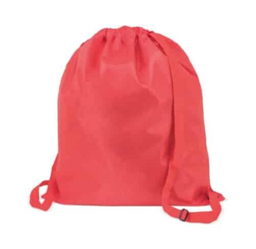 C105-sac à dos grande modèle en polyester rouge