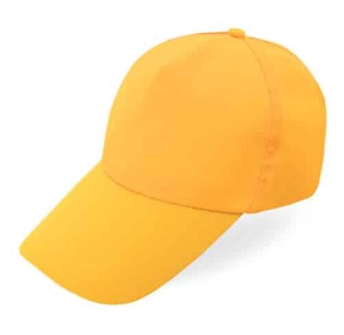 c112 Casquette polyester 5 panneaux visière longue