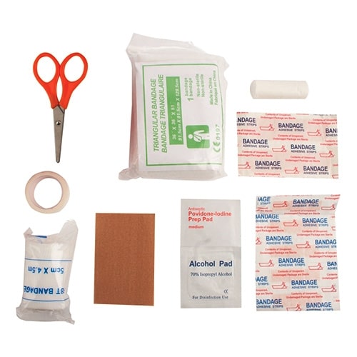 Lot De 4 Autocollants "Trousse De Secours" En Vinyle - 200 X 80 Mm - Imperméables Et Faciles à Coller