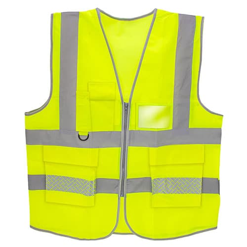 Alternative view of Gilet de sécurité avec poches / Adulte / Norme : EN ISO 20471:2013