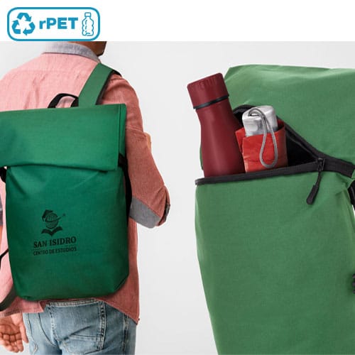 Alternative view of Sac à dos / 100% polyester R-PET / 38 x 36 x 12 cm