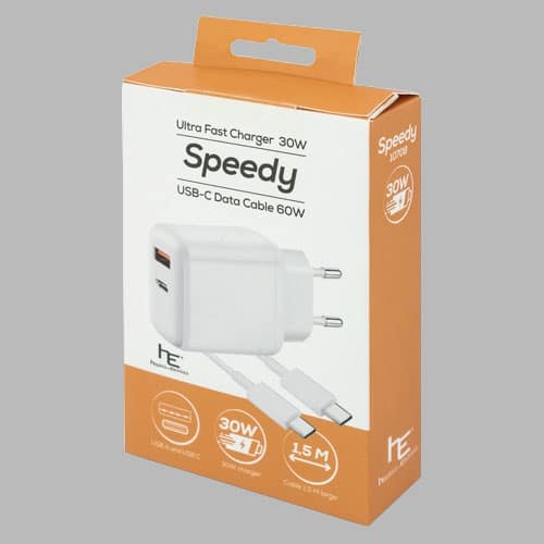 Alternative view of Chargeur 30W / Port USB-A et USB-C / Charge rapide