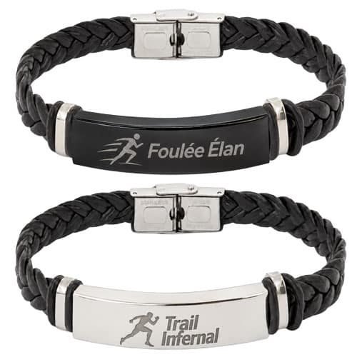 Bracelet tressé personnalisé