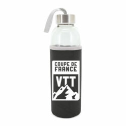 C86 Bidon translucide avec manchon neoprene impression en sérigraphie incluse