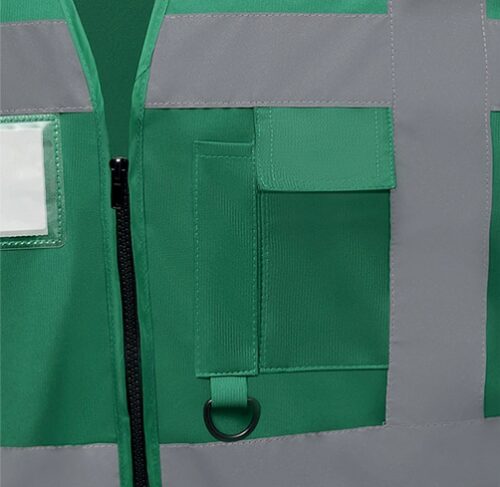 CA29-Gilet de sécurité mutlifonction zippé détail poche