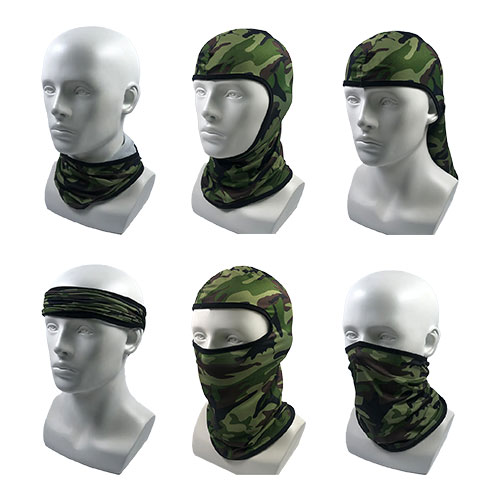 Tour de cou / Cagoule / Balaclava en sublimation 90% polyester / 10%  Elasthanne / Running / Ski / Moto / Vélo