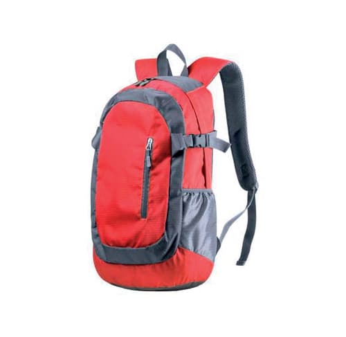 D168 - Sac à dos de randonnée 40L polyestermatelassé personnalisable rouge