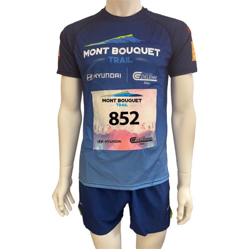 Dossard autocollant Tyvek / 24 x 18 cm / Marquage sublimation quadrichromie