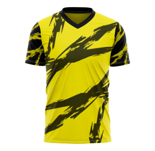 EM2-tee shirt polyester sublimation totale col V manches droites