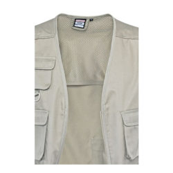 F12 Gilet reporter 11 poches détail intérieur