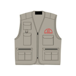 F12 Gilet reporter 11 poches marquage benevoles