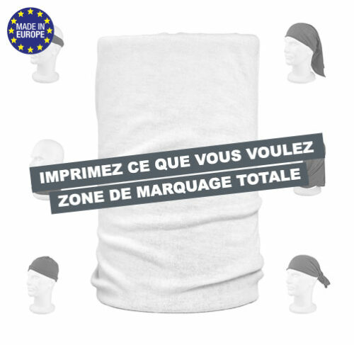 GR8-Tour de cou polyester avec impression en sublimation intégrale