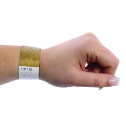 IG37 - Bracelet d'identification inviolable pour événements culturels et sportifs.