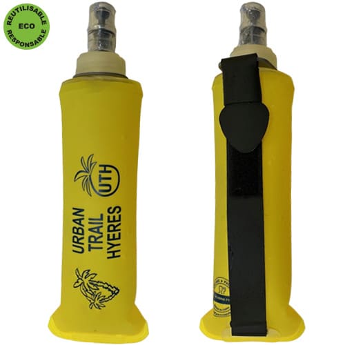 Gourde flask souple pliable TPU 250/320/500 ml avec sangle de portage