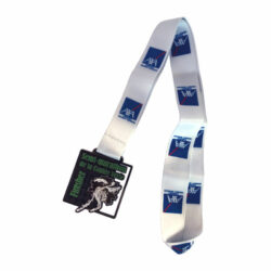 M50 M60 M70 M80- Médaille métal sur mesure avec émaillage 3 couleurs et ruban sublimés