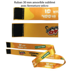 MMD Ruban 30 mm amovible avec fermeture Velcro et impresison en sublimation totale