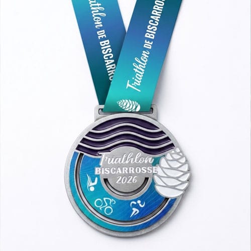 Alternative view of Médaille métal sur-mesure personnalisée