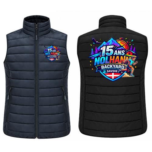 Bodywarmer doudoune personnalisé