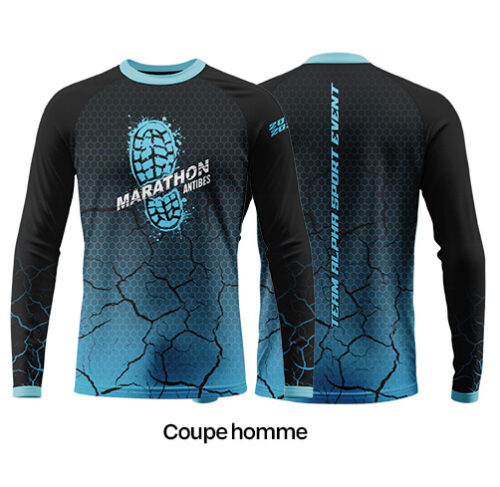Alternative view of Tee shirt / Manches longues / Col rond / 100% polyester / Sublimation