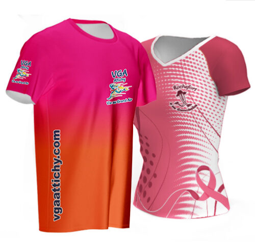 Tee shirt running / 100% polyester / 100 grs/m² / Sublimation / Coupe Homme et Femme