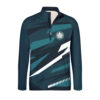 Tee shirt running manches longues / Col zippé / 100% polyester