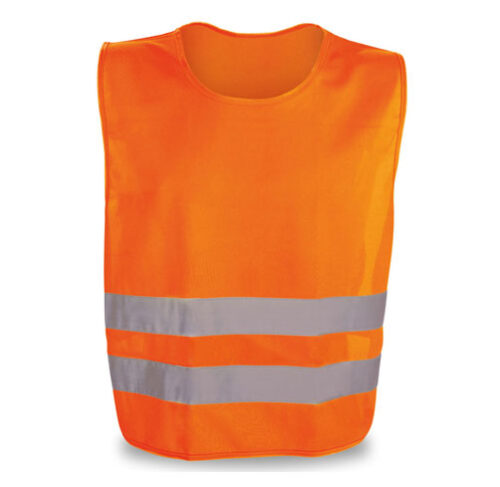 P65 Chasuble de sécurité avec bande réflechissante orange taille adulte