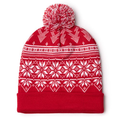 Alternative view of Bonnet pompon noël personnalisé