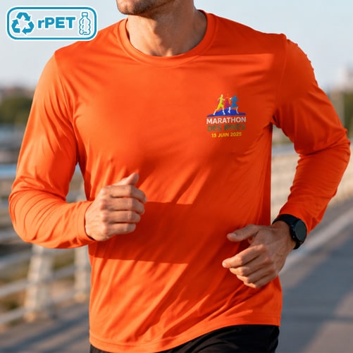 Tee-shirt polyester manches longues personnalisé