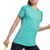 Tee shirt polyester chiné femme