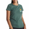 Tshirt polyester coton chiné femme