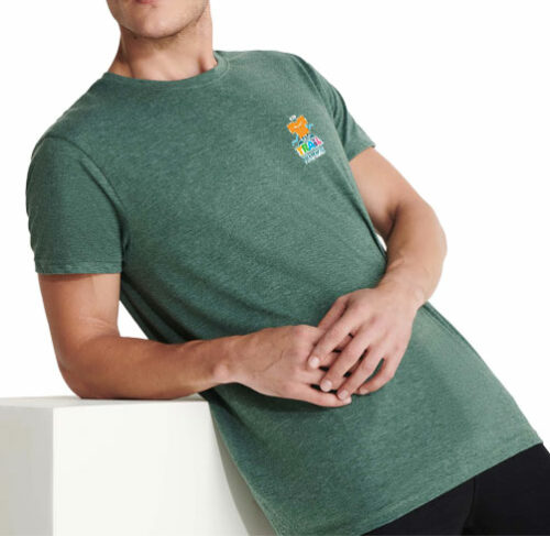 Tshirt polyester coton chiné homme