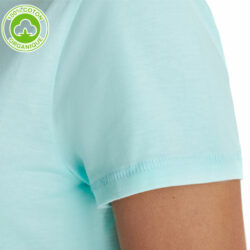 T70H-tee shirt coton biologique femme détail manche