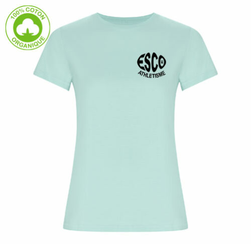 T70H-tee shirt coton biologique femme marquage logo sérigraphie