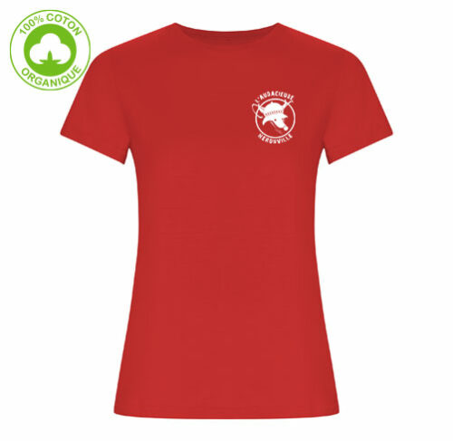 T70H-tee shirt coton biologique femme flocage personnalisé