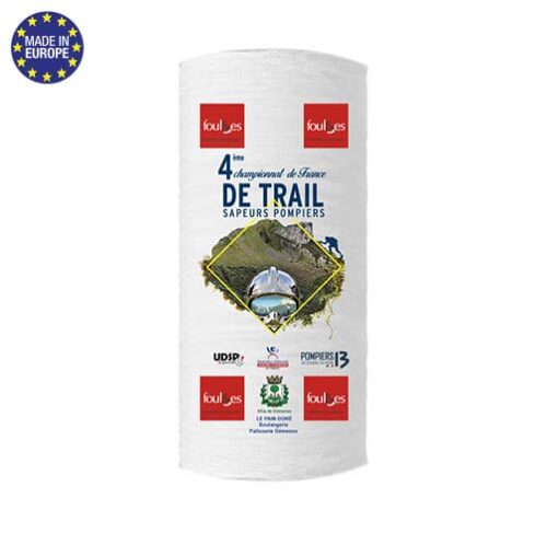 TDCM PG-Tour de cou 100% polyester avec impression en sublimation totale fait en Europe