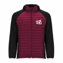 TR101-Doudoune/capuche zippée 2 matières / 100 % polyester