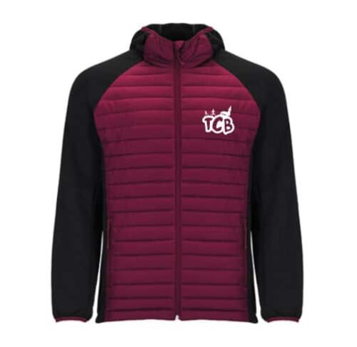 TR101-Doudoune/capuche zippée 2 matières / 100 % polyester
