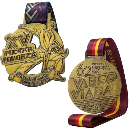 Alternative view of Médaille métal sur-mesure