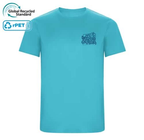 TS100 H- TS100 E - Tee shirt homme et enfant 50% polyester recyclé marquage evenement sportif