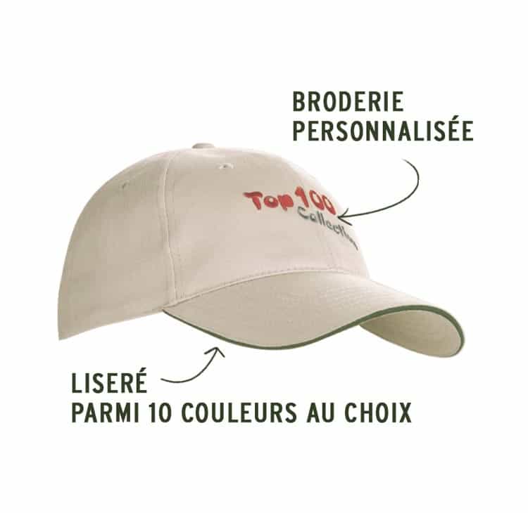 Casquette brodée avec le logo Je suis à la retraite