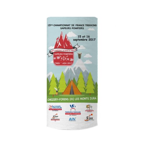 DA3 Tour du cou multifonctions avec impression en sublimation totale pour dotation sportive