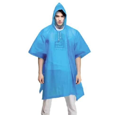 ZHEI - Poncho pluie EPA a capuche avec marquage en sérigraphie