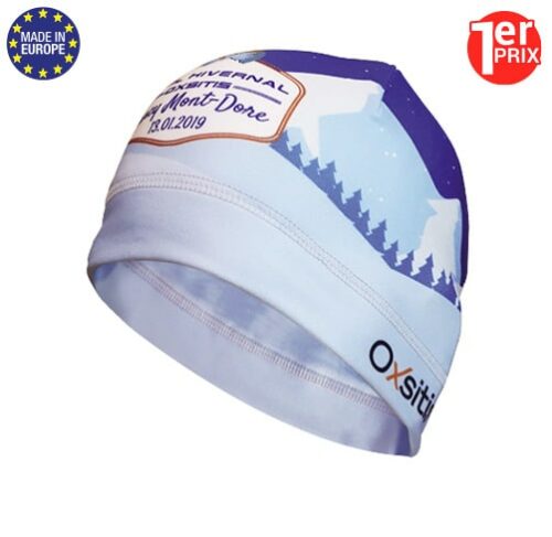 BP PG bonnet polyester en sublimation totale pour tenue club cycliste ou running