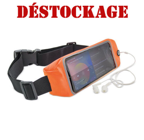 C51-Pochette ceinture pour téléphone avec sortie écouteur et surface tactile